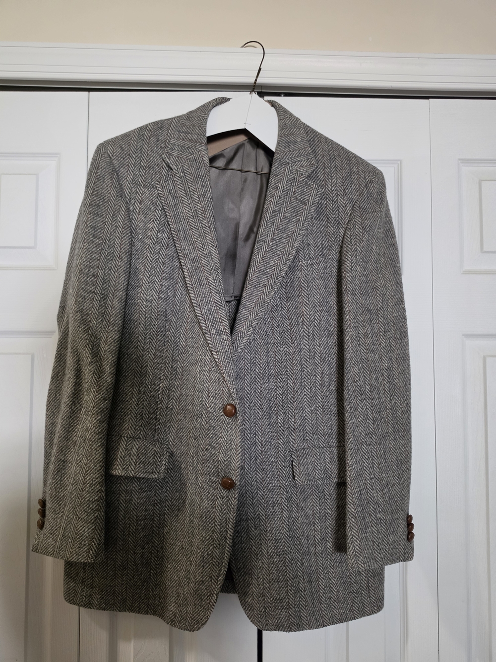 John Weitz Signature Collection Palm Beach Men's 100% Wool Blazer - Gray